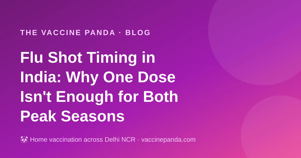 Flu Shot Timing in India: Why One Dose Isn't Enough for Both Peak Seasons